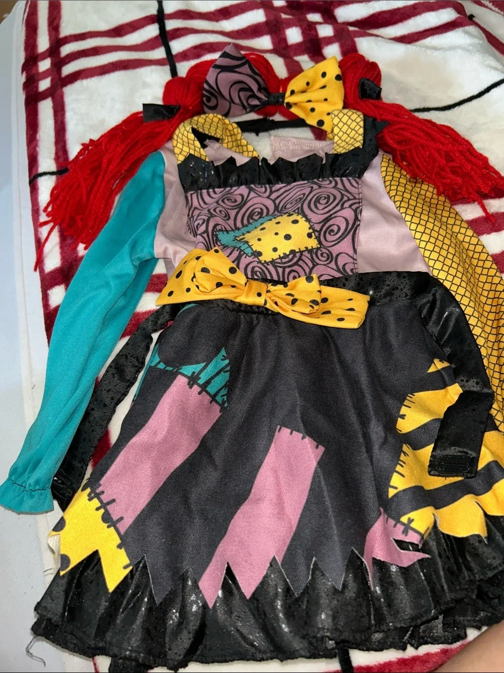 Spirit Sally Infant Costume - Teal, Yellow, Black, Pink, Purple